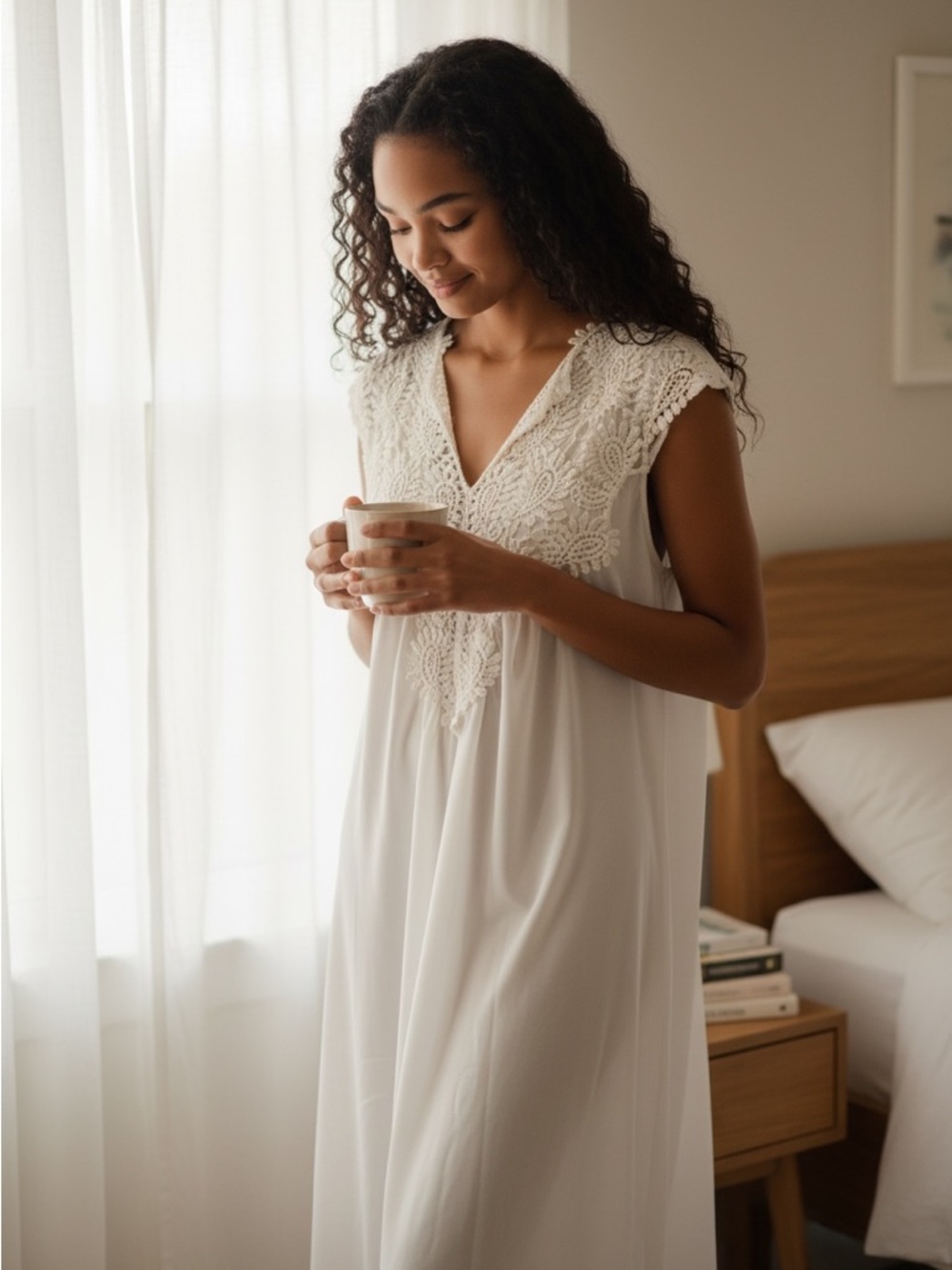 New Without Tags Elegant White Lace Dress